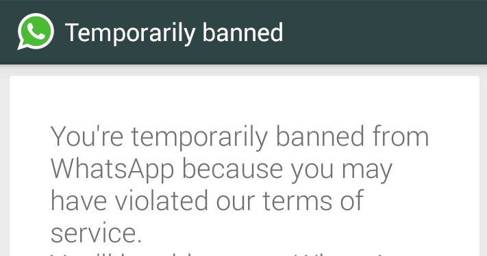You're temporarily banned from WhatsApp: How to solve it?