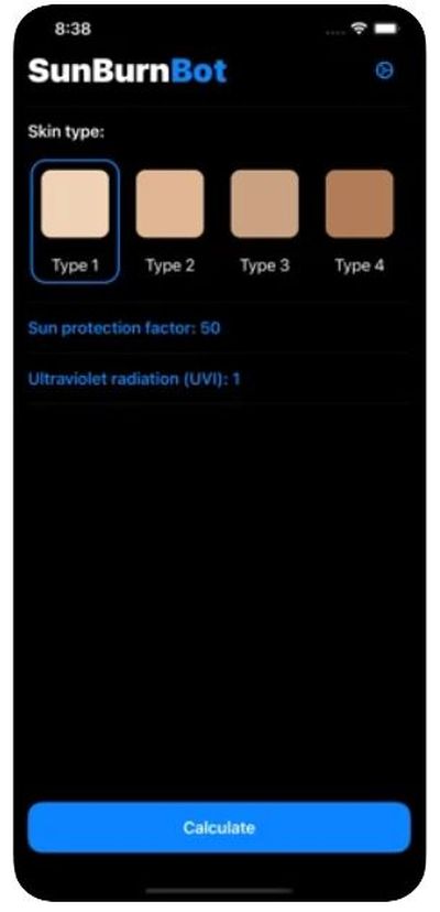 SunBurnBot: A sun protection time calculator