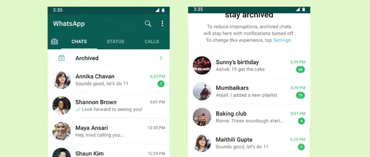 WhatsApp now allows to permanently mute and archive chats