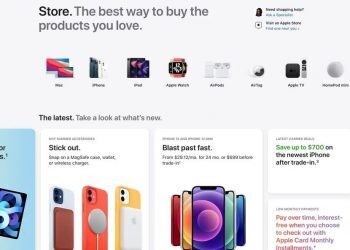 Apple redesigns and highlights its online store on the web