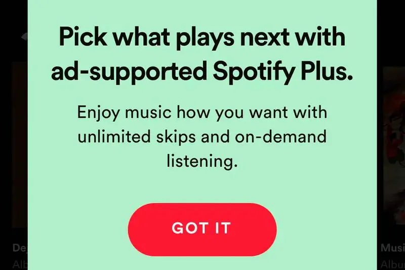 Spotify는 광고 및 고급 기능과 함께 99센트 요금을 제공합니다.