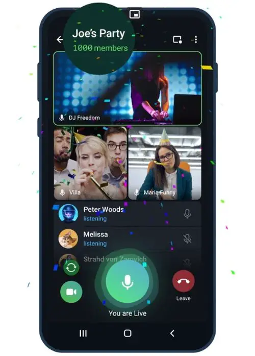 Telegram expands group video calling to 1,000 viewers