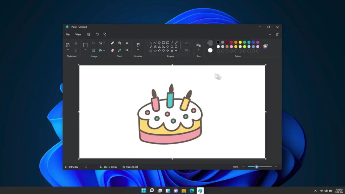 This is the renewed look that Microsoft is preparing for Paint in Windows 11