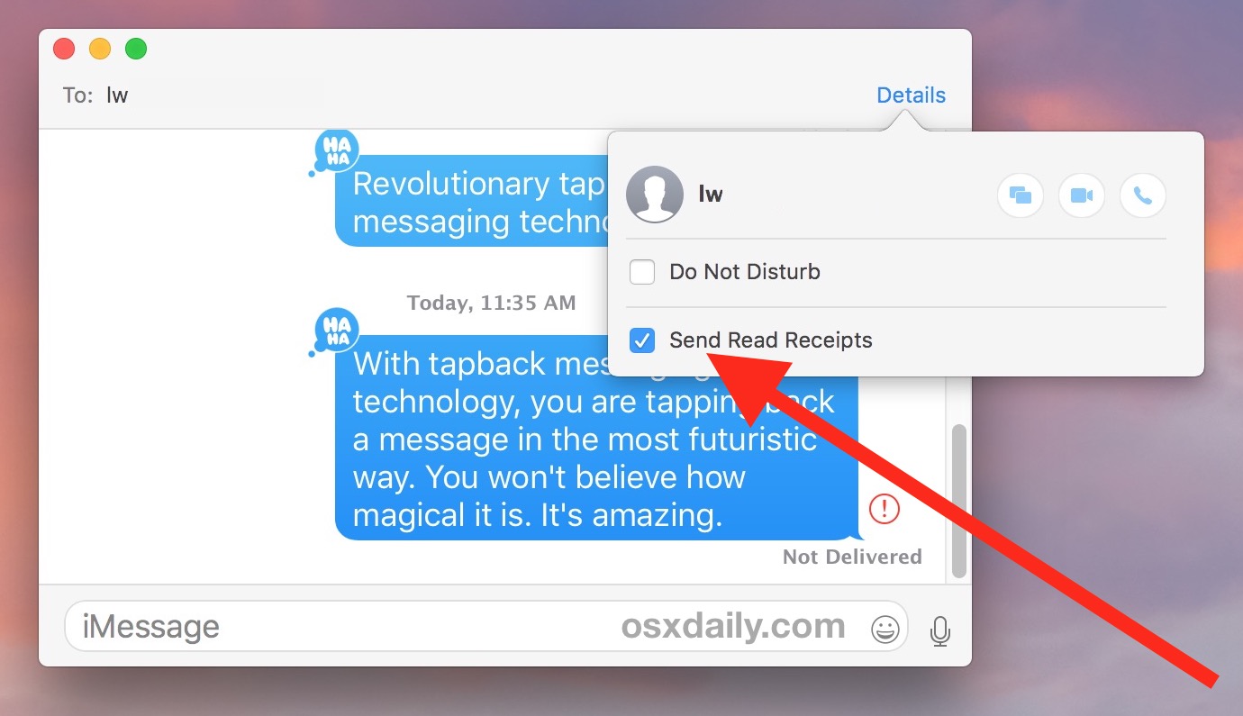 How to turn on or off read receipts on an iPhone, iPad and Mac?