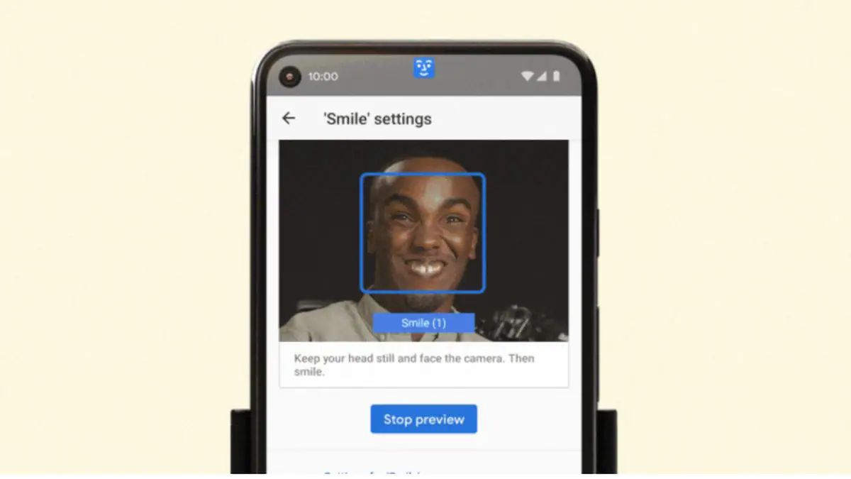 Operate Android phones with facial gestures