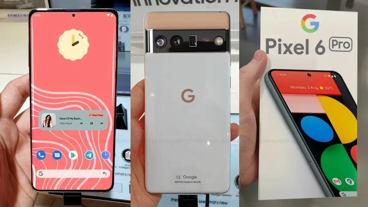 The Google Pixel 6 Pro is shown in the video for the first time