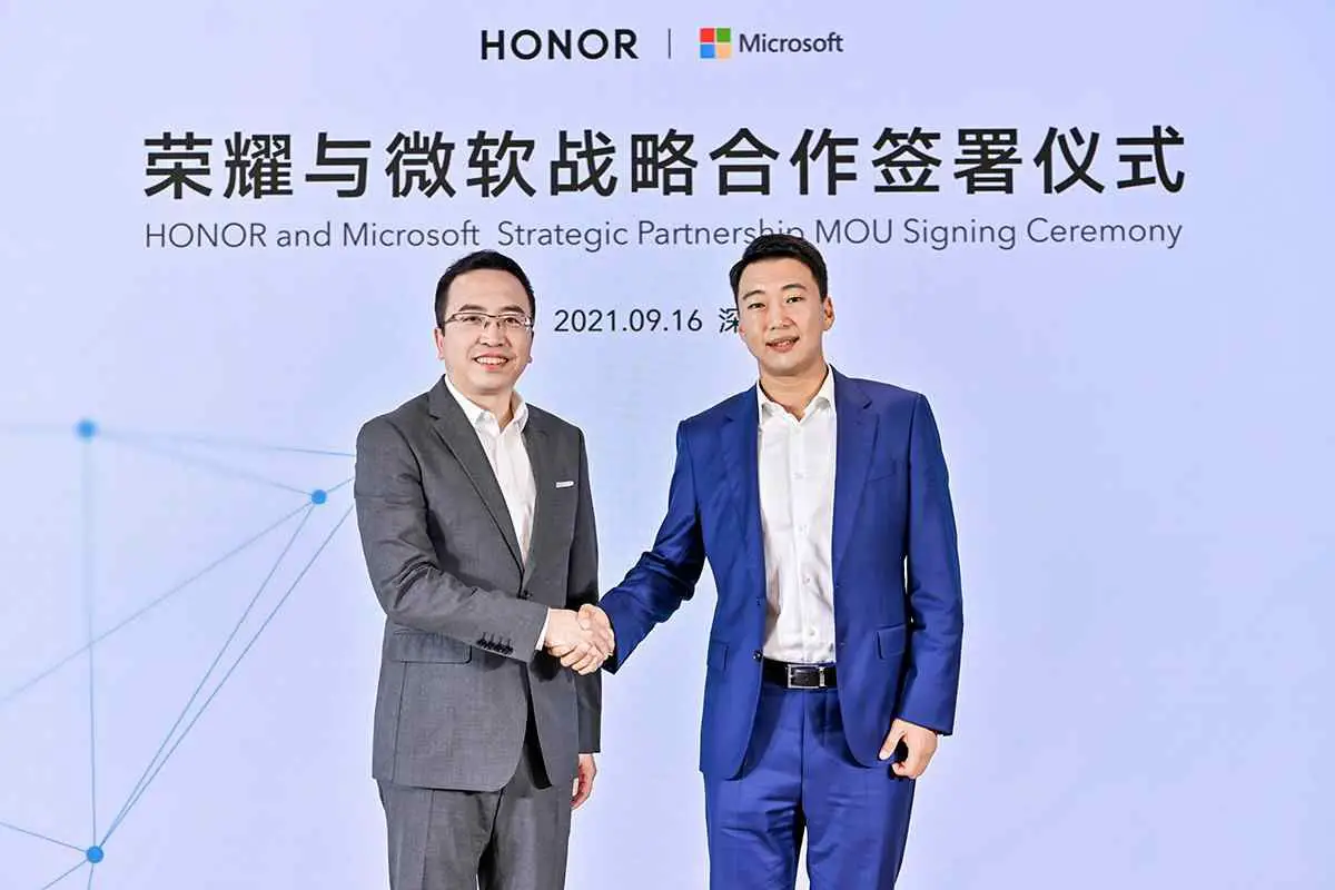 Microsoft and Honor sign agreements for the development of new products and services