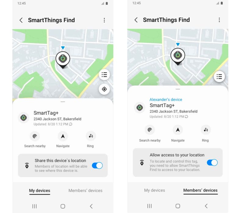 Samsung updated SmartThings Find: It will allow adding members