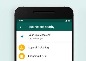 WhatsApp as yellow pages: The app tests a list of nearby businesses to chat with