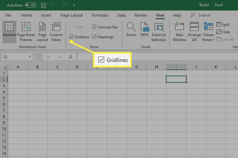How to print gridlines in a worksheet in Excel?