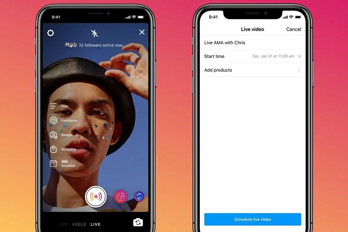 Instagram adds scheduling and practice mode features for Live creators