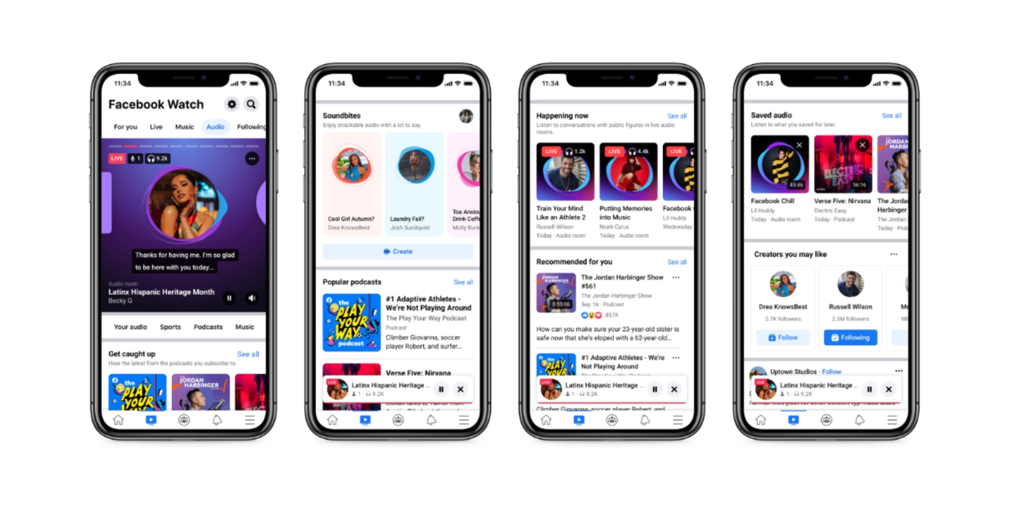 Facebook adds a new Audio feature for podcasts, live audio, more