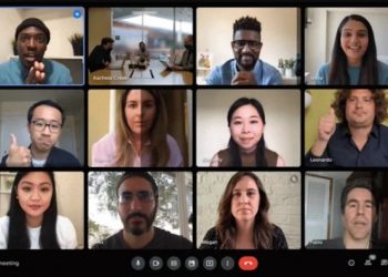 How to set a video background in Google Meet on Android?