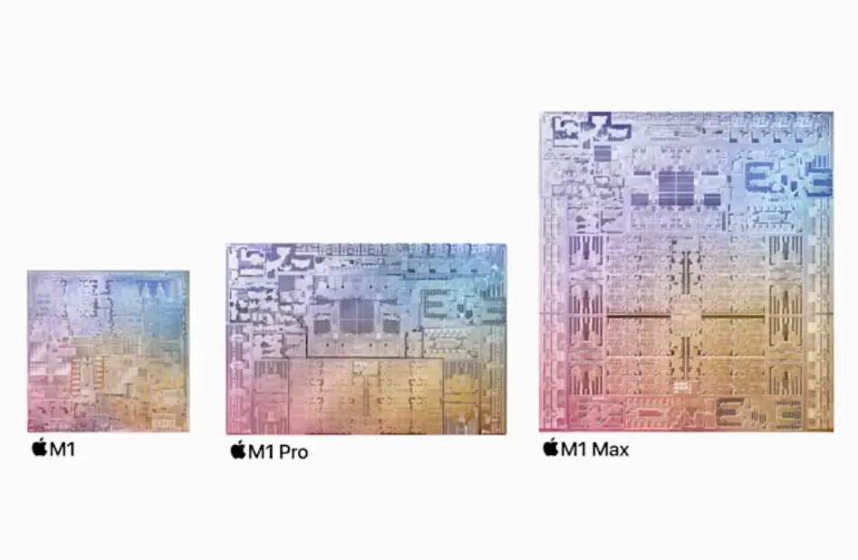 Comparatif : puces Apple M1 Max, M1 Pro et M1