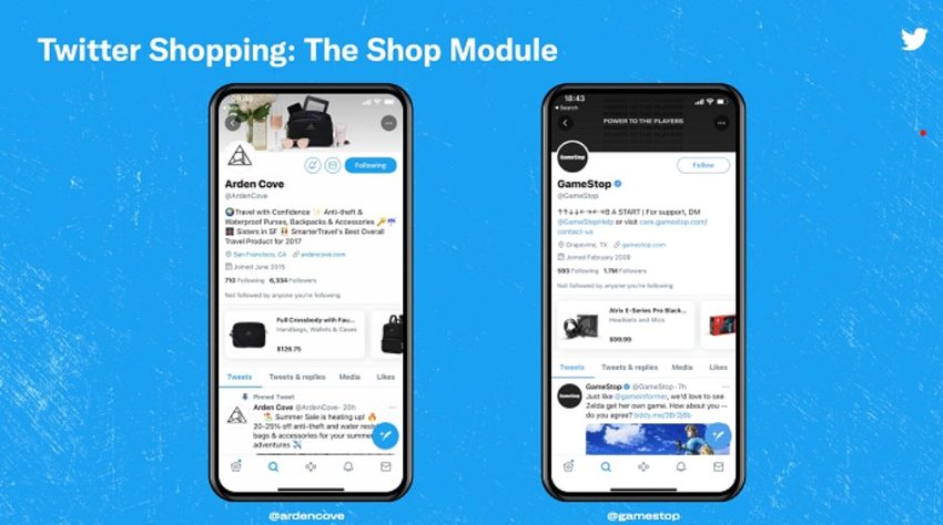 O Twitter testará as transmissões de compras ao vivo