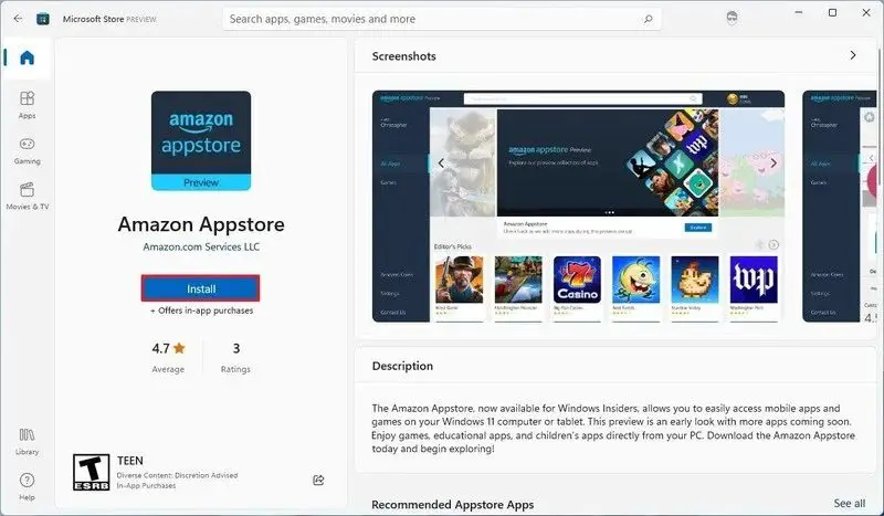 How to install Android apps on Windows 11?