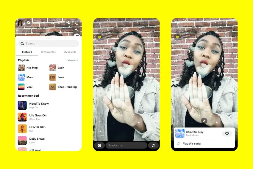 Snapchat annonce un nouveau partenariat avec Sony Music 