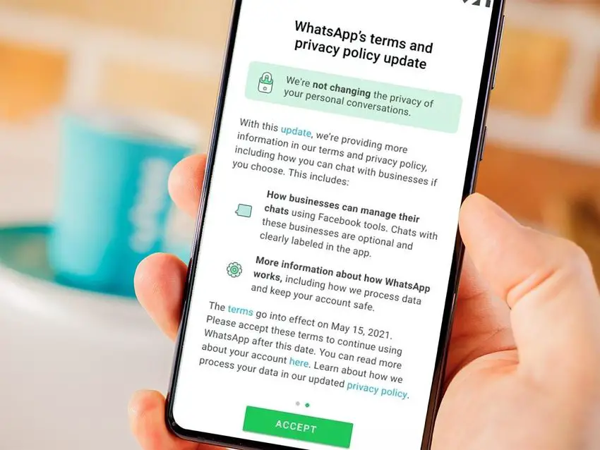 Nach Erhalt einer Rekordstrafe hat sich die Datenschutzrichtlinie von Whatsapp in Europa geändert