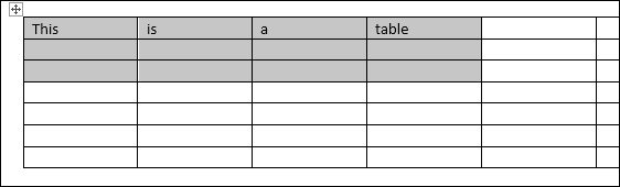 Come unire le celle della tabella in Word?
