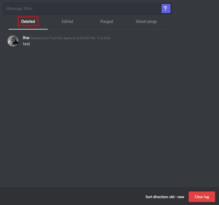 How to see a deleted message from Discord?