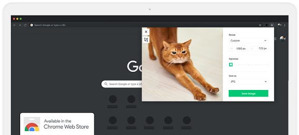 How to reduce image size on Chrome browser?