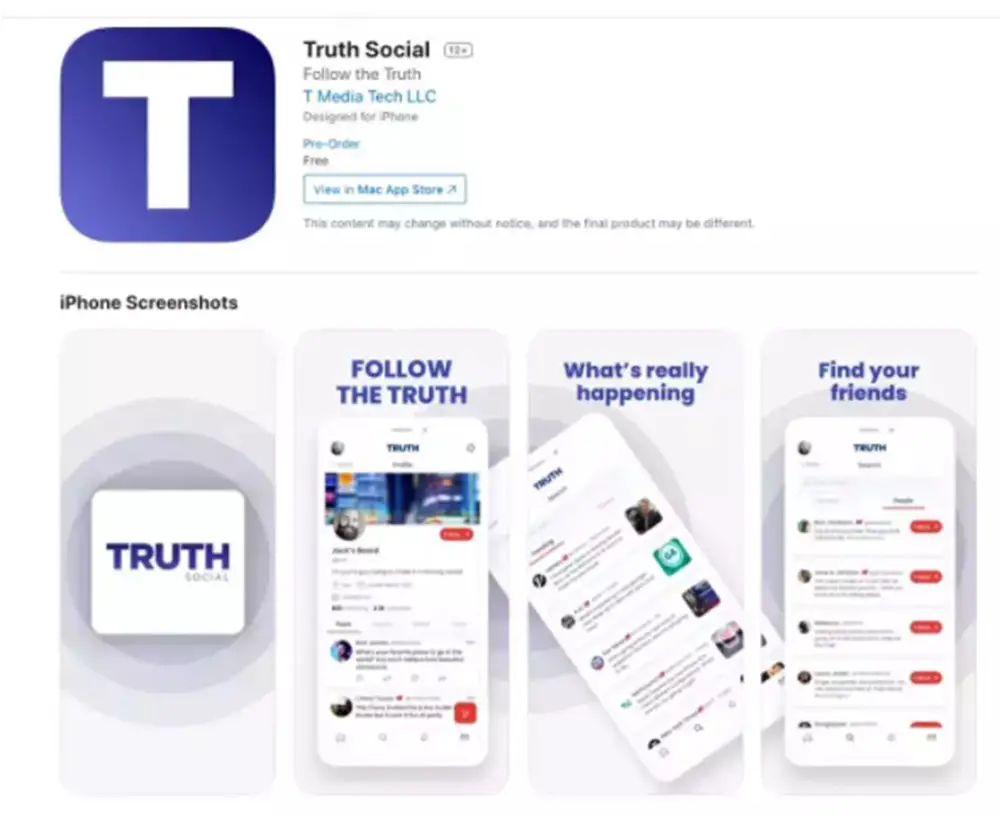 Trump's social network Truth Social could be out on February 21