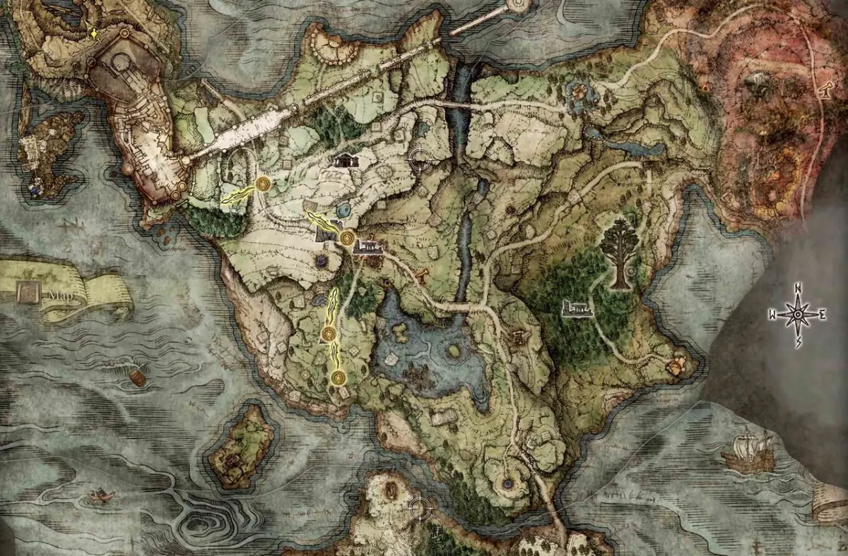 Guia: localizações dos fragmentos do mapa Elden Ring