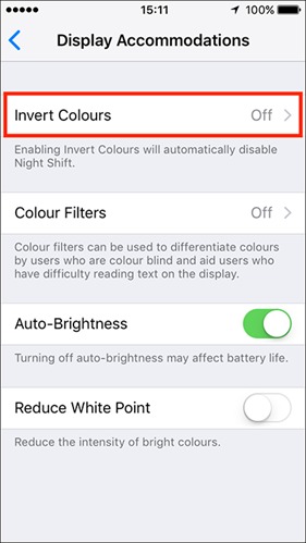 Wenn Sie dieser Anleitung folgen, erfahren Sie, wie Sie Farben auf dem iPhone, iPad oder iPod Touch umkehren.