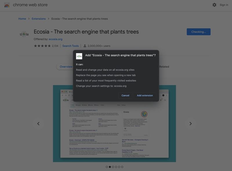 How to use Ecosia on Mac?