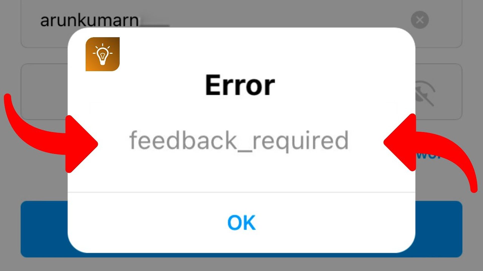 Hvordan rettes feedback påkrævet Instagram login fejl?