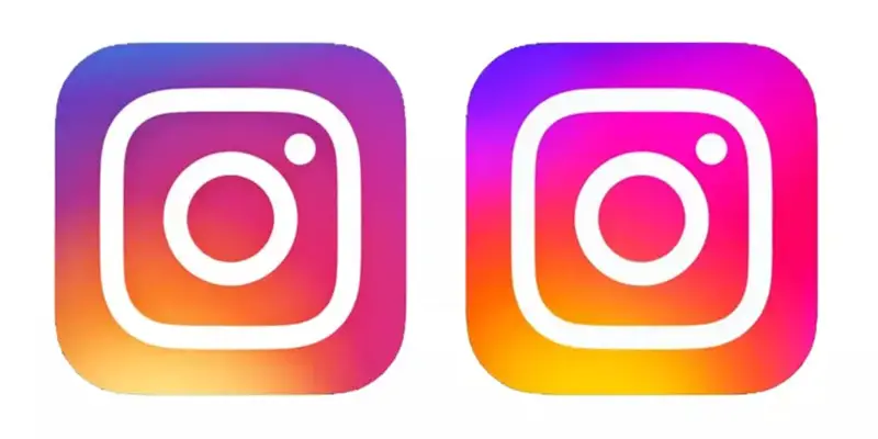 Altes und neues Instagram-Logo
