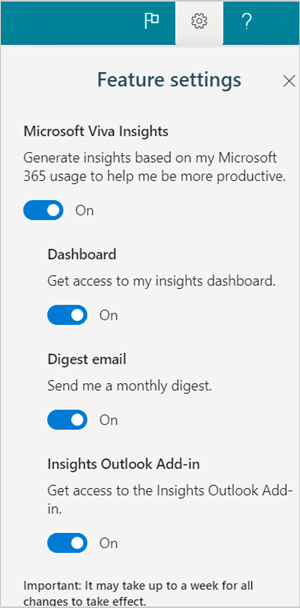 How to turn off/on Microsoft Viva Insights?