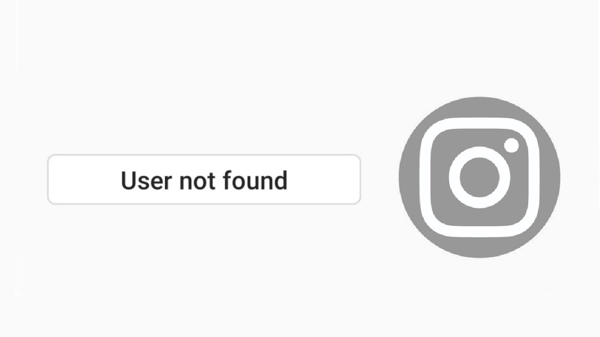 O que significa “Usuário não encontrado” no Instagram?
