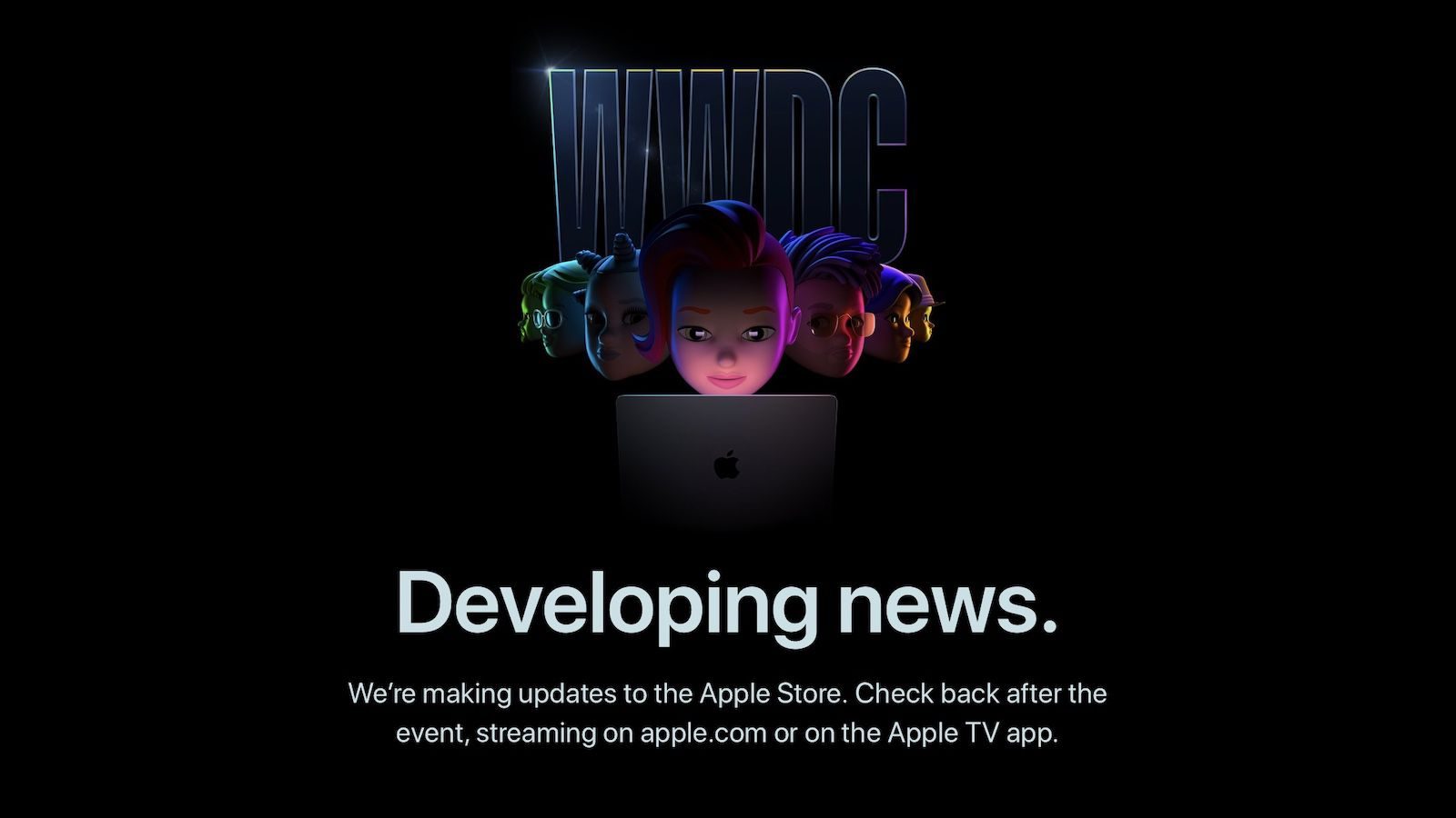 Apple Store is down ahead of the WWDC keynote