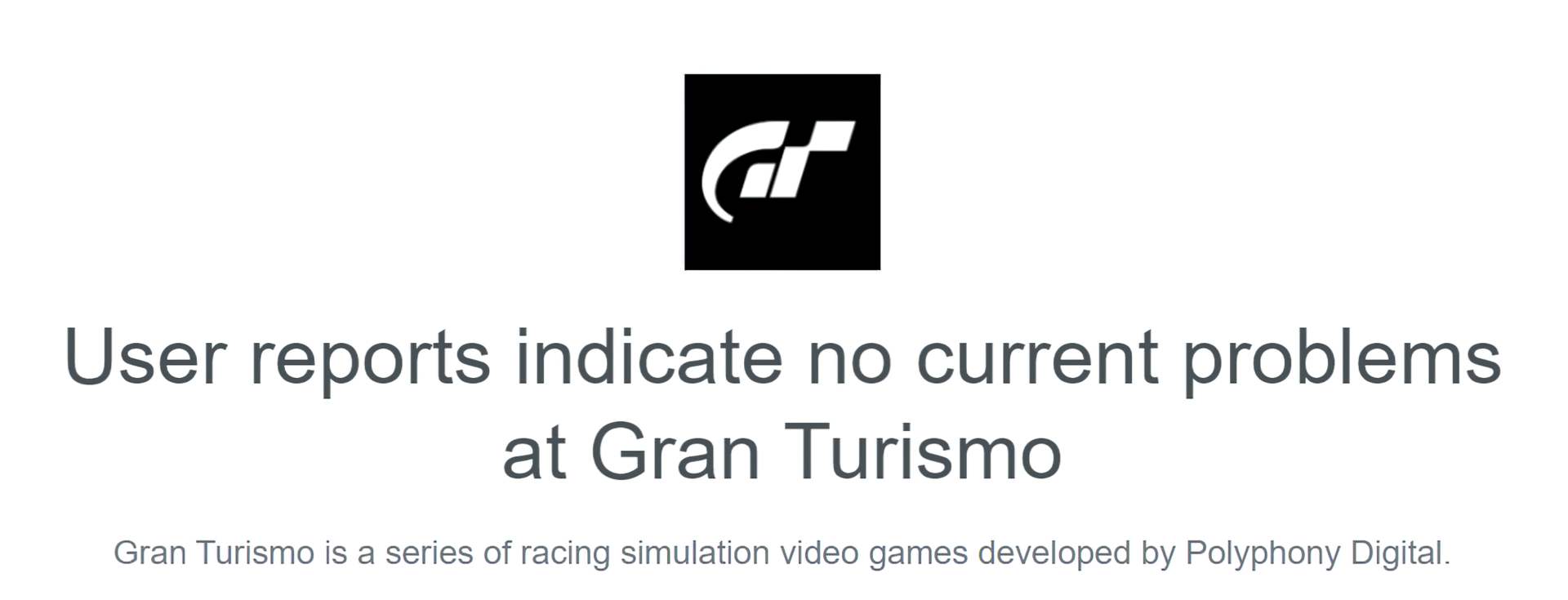 Gran Turismo 7-Serverstatus