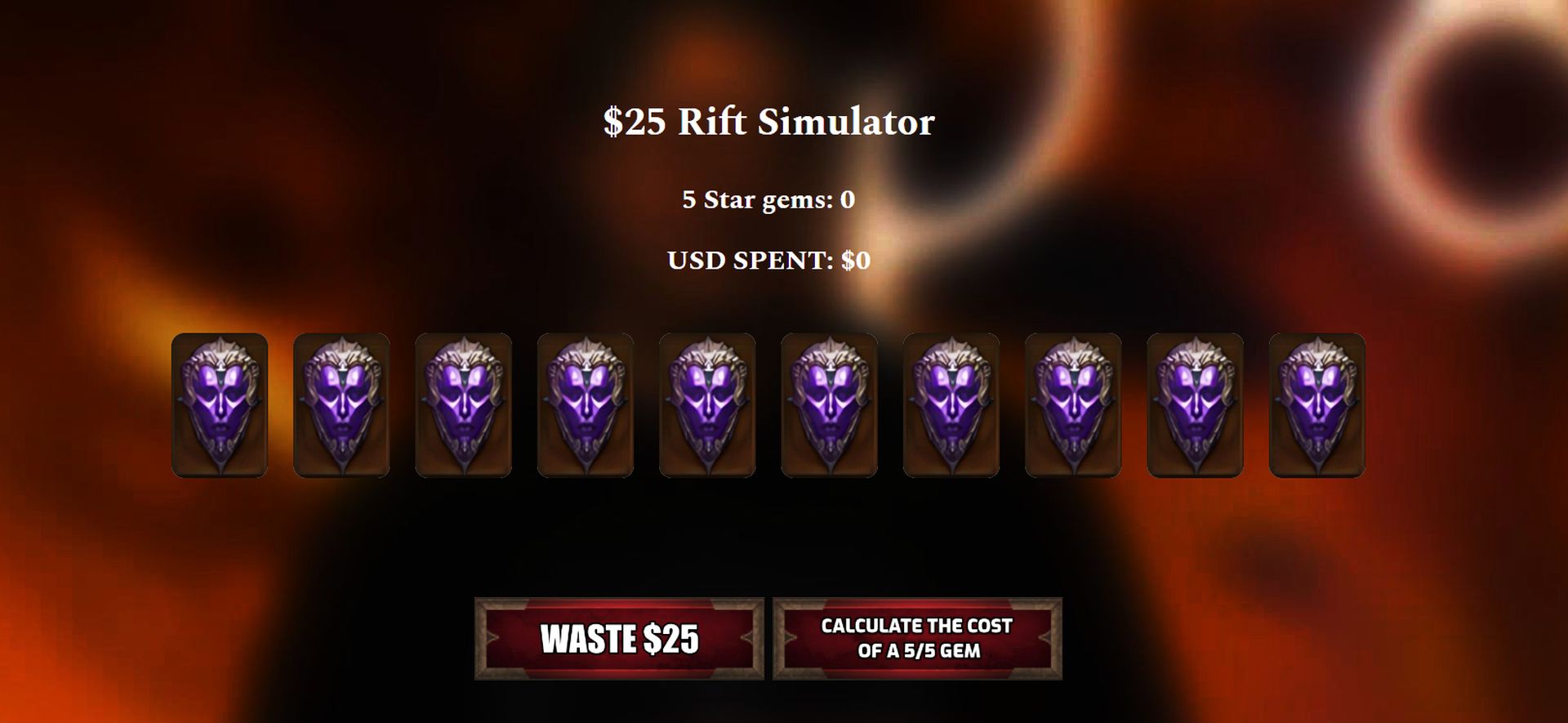 In diesem Artikel gehen wir auf den Rift-Simulator Diablo Immortal ein, der die Kosten eines zufälligen 5/5-Edelsteins basierend auf den Drop-Chancen im Spiel simuliert.