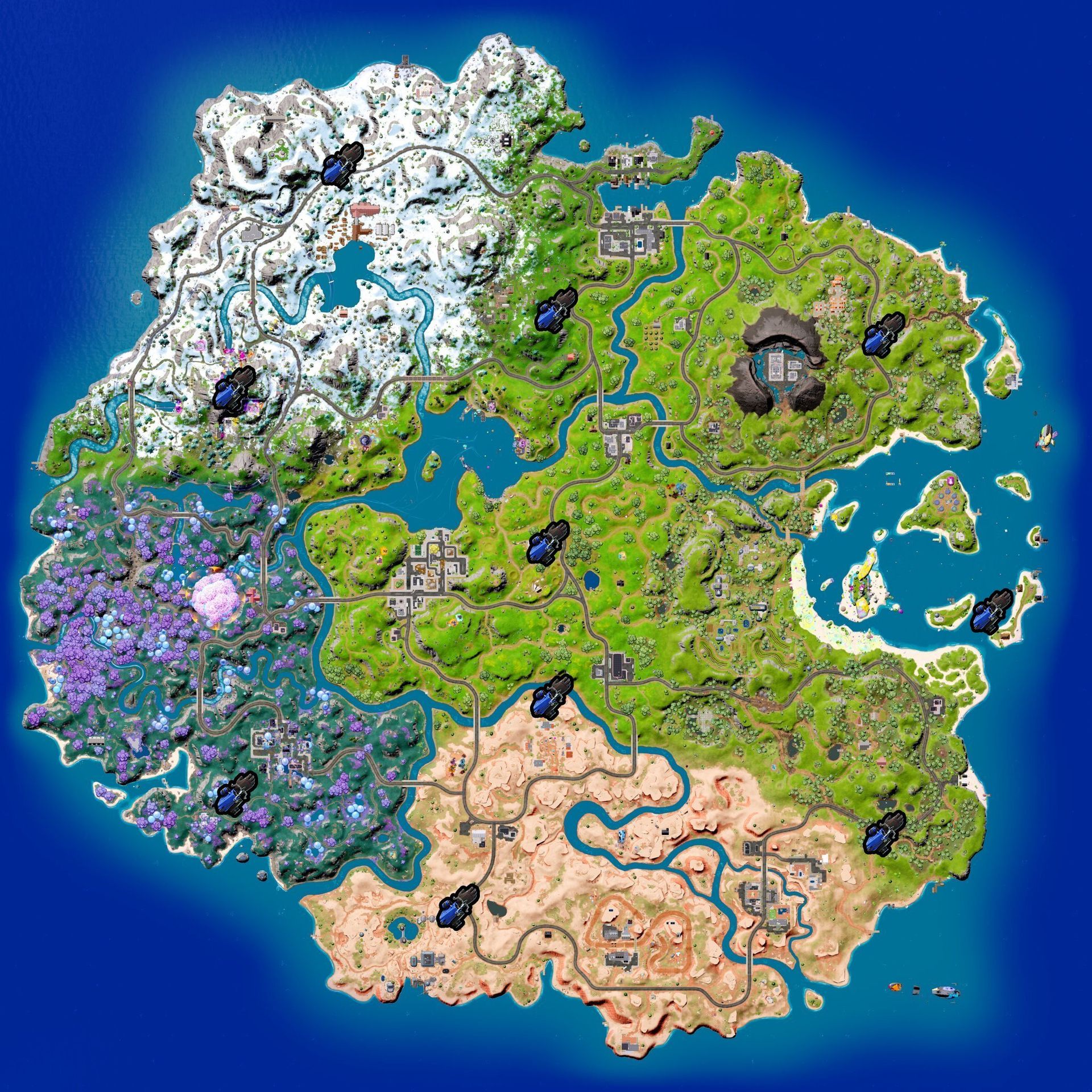 Below we are going to show you all Fortnite Grapple Glove locations and how to use them in the game.