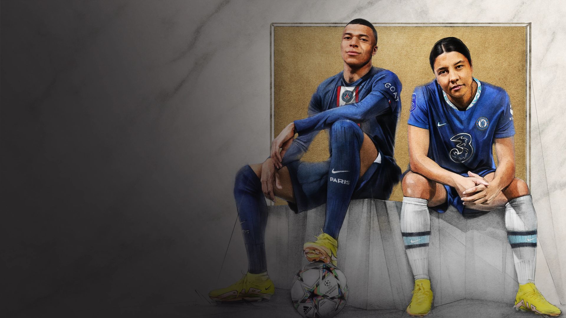 The FIFA 23 trailer was released a few hours ago. We will see Sam Kerr and Kylian Mbappé on the FIFA 23 cover.