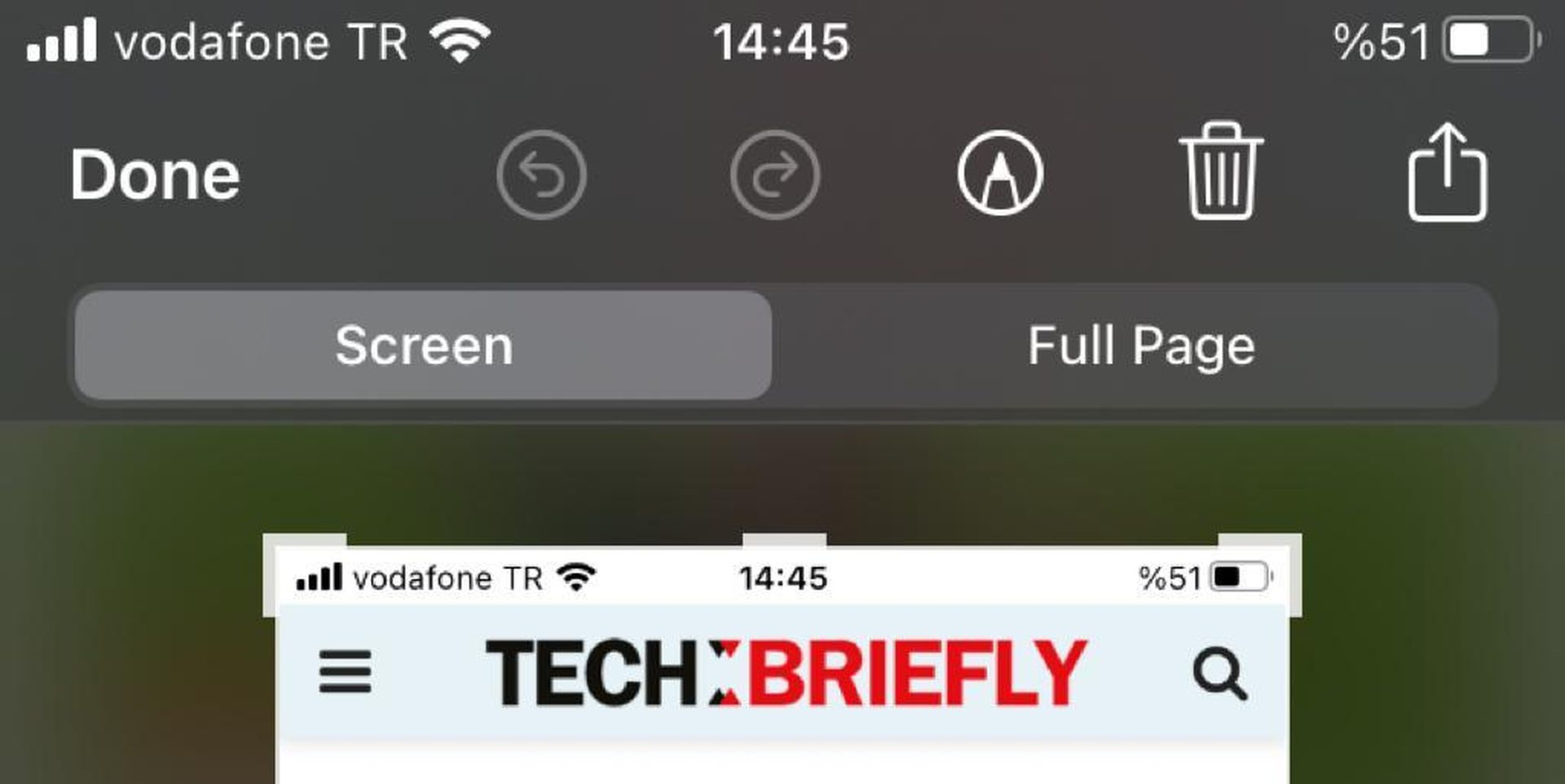 How to screenshot full page on iPhone