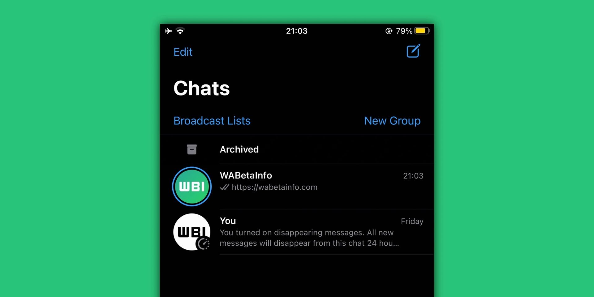 WhatsApp for iOS will get a Stories-like feature to the chat list