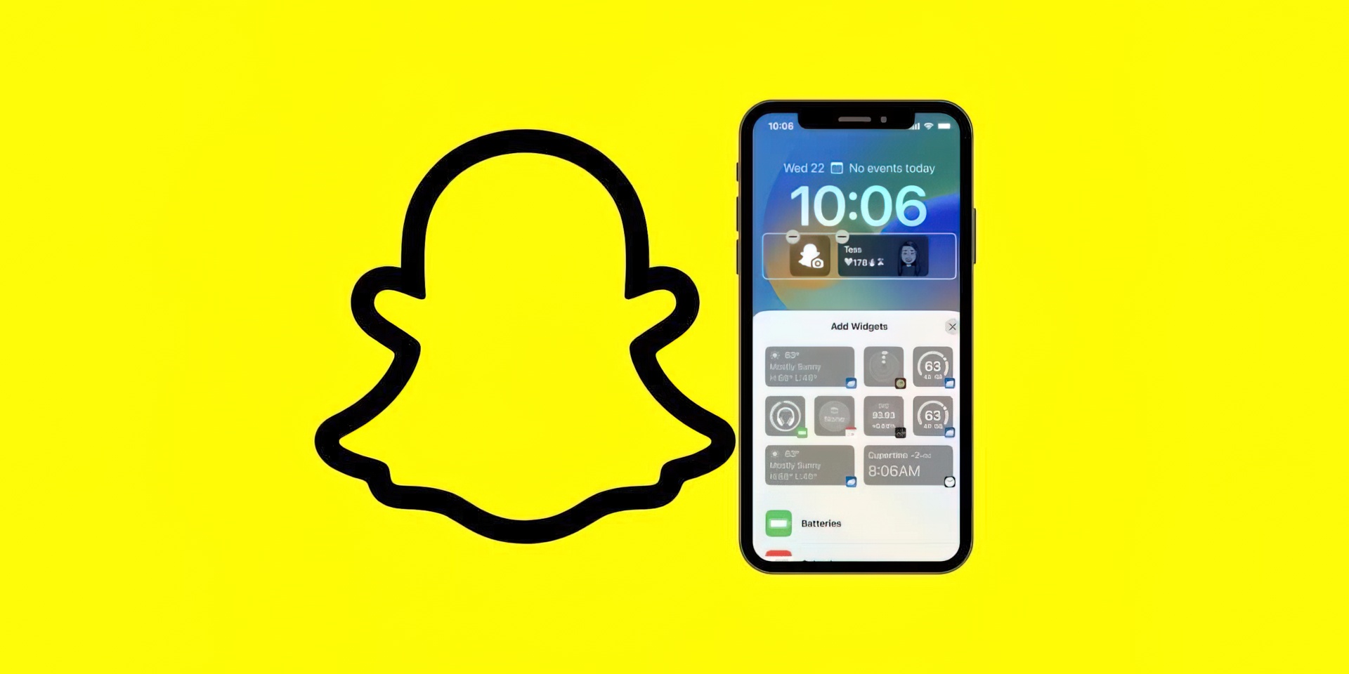 iOS 16: Wie füge ich ein Snapchat-Widget zum Sperrbildschirm hinzu?