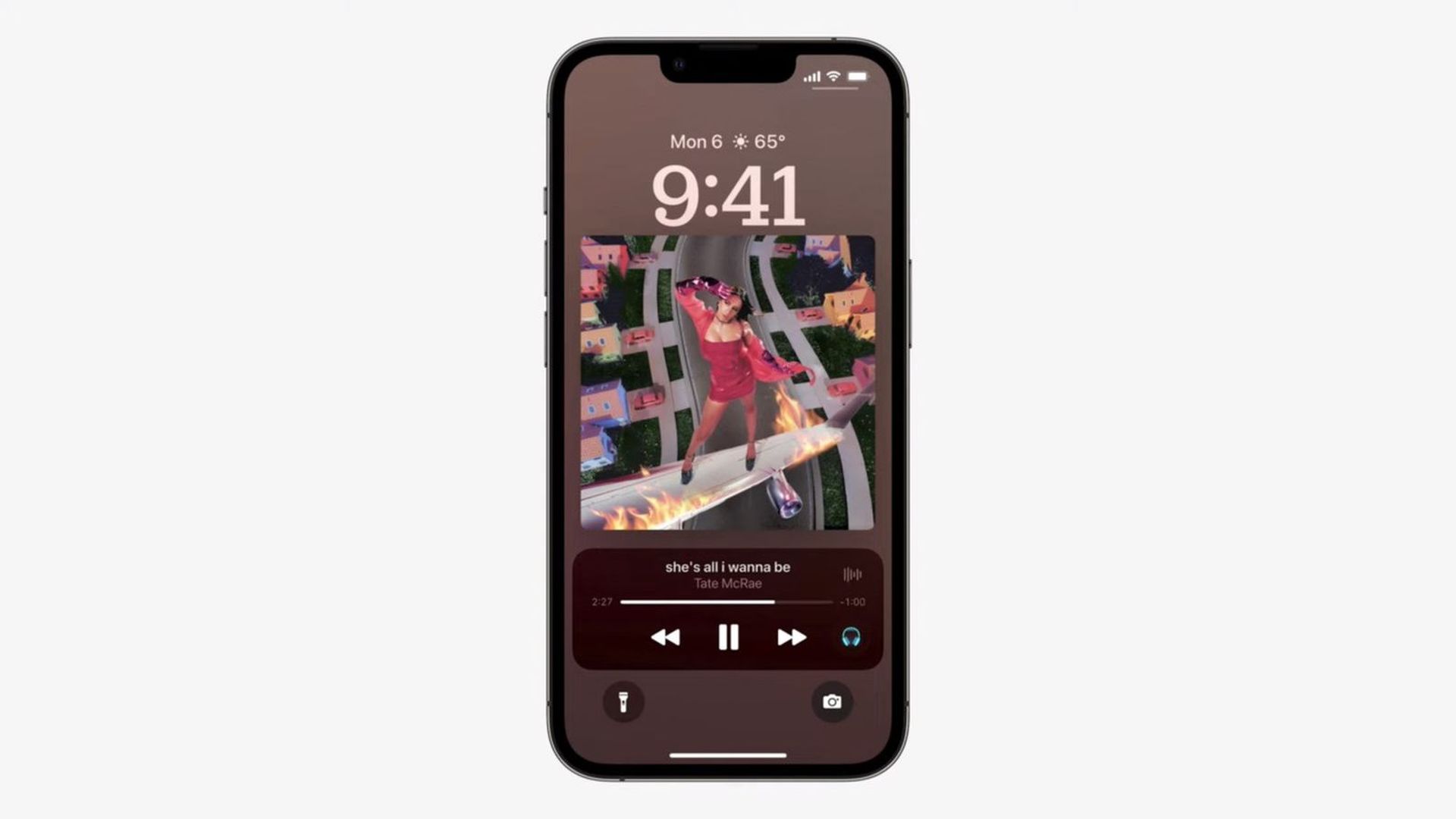 iOS 16 music lock screen not working