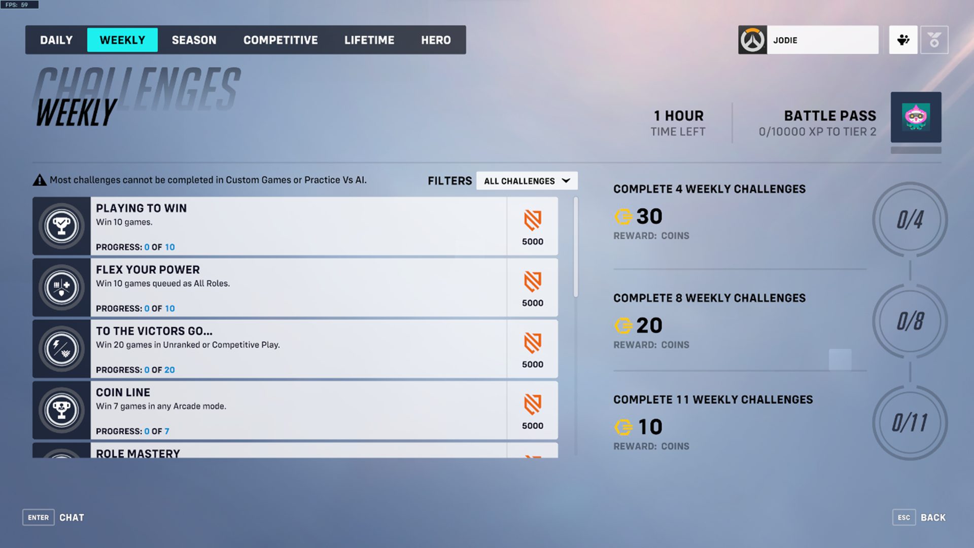 How to fix OW2 weekly challenges not working error?