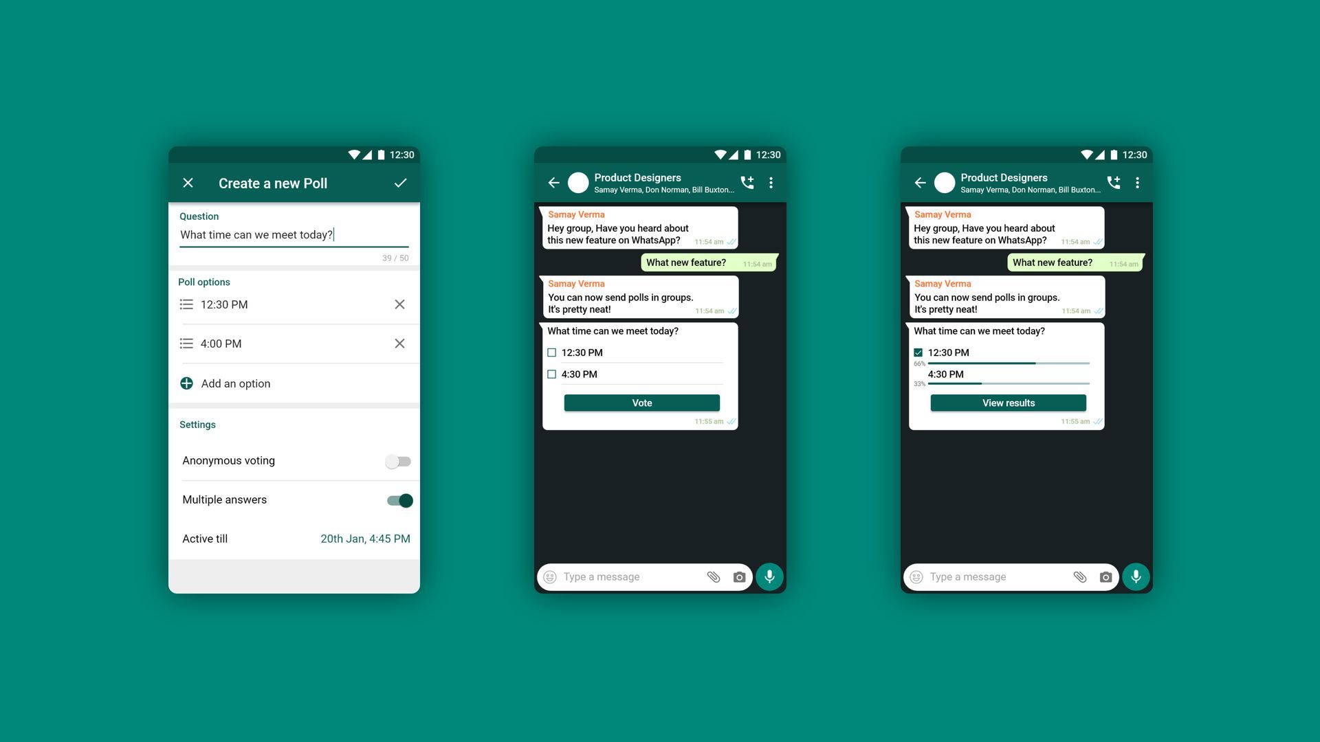 How to make poll in Whatsapp?