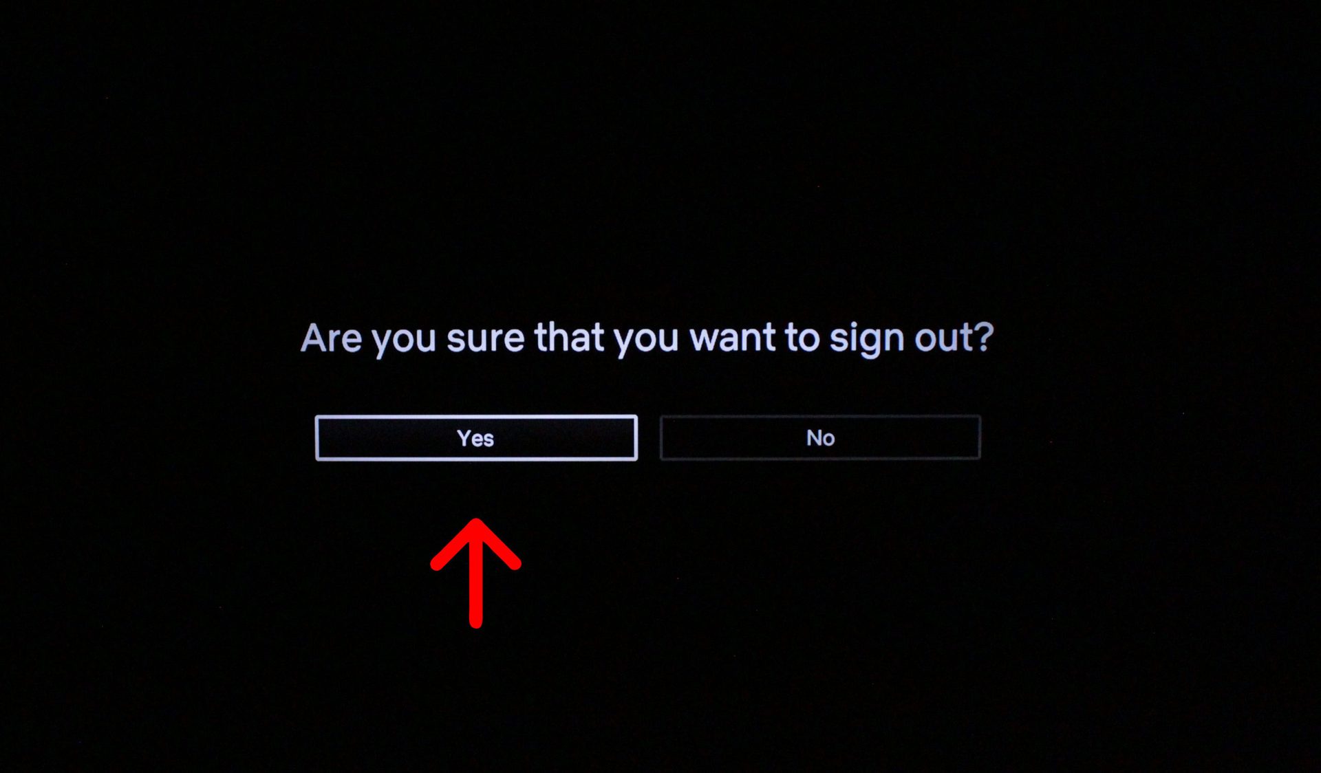 How to sign out of Netflix on TV?