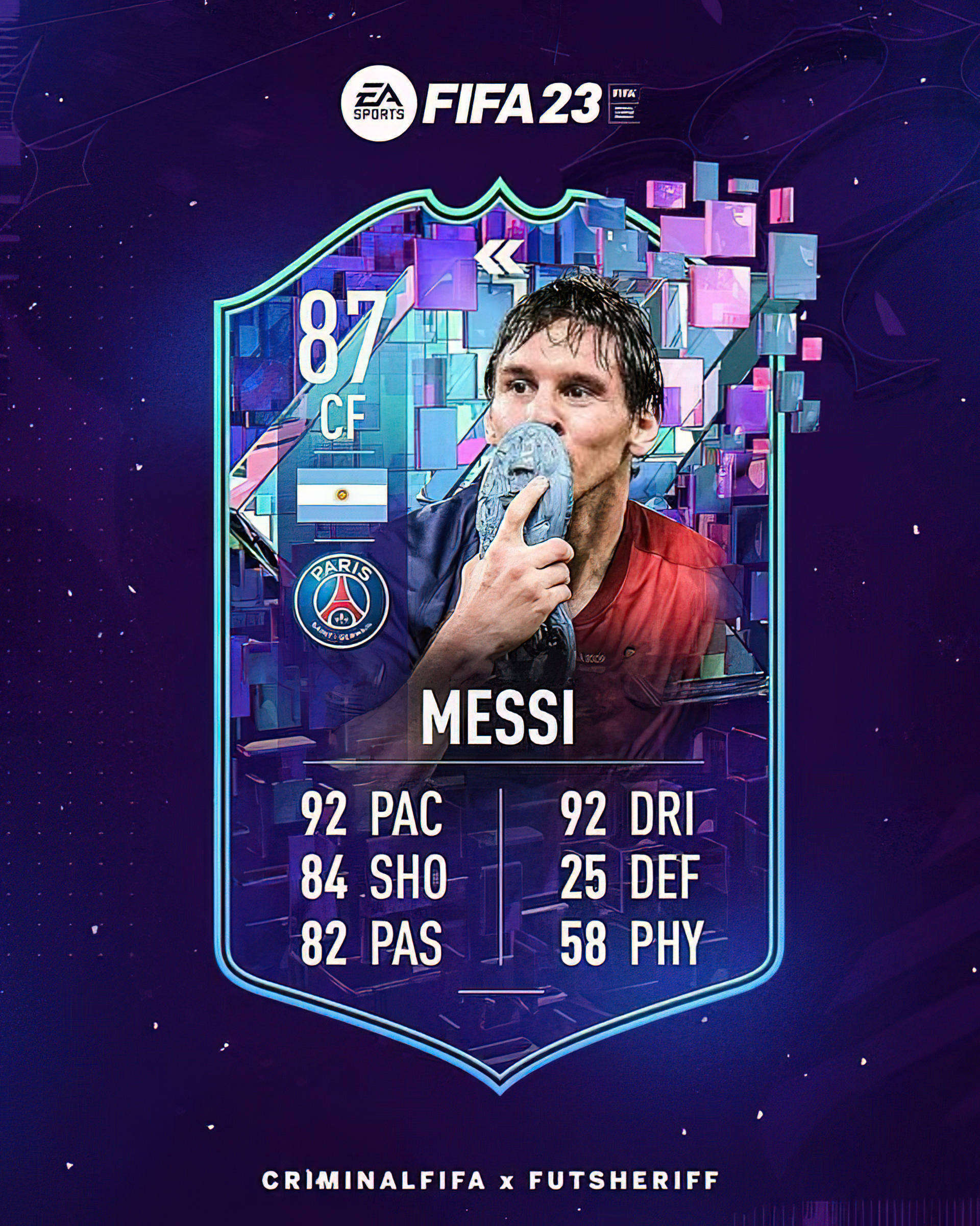 Se filtra el flashback de Messi FIFA 23 SBC