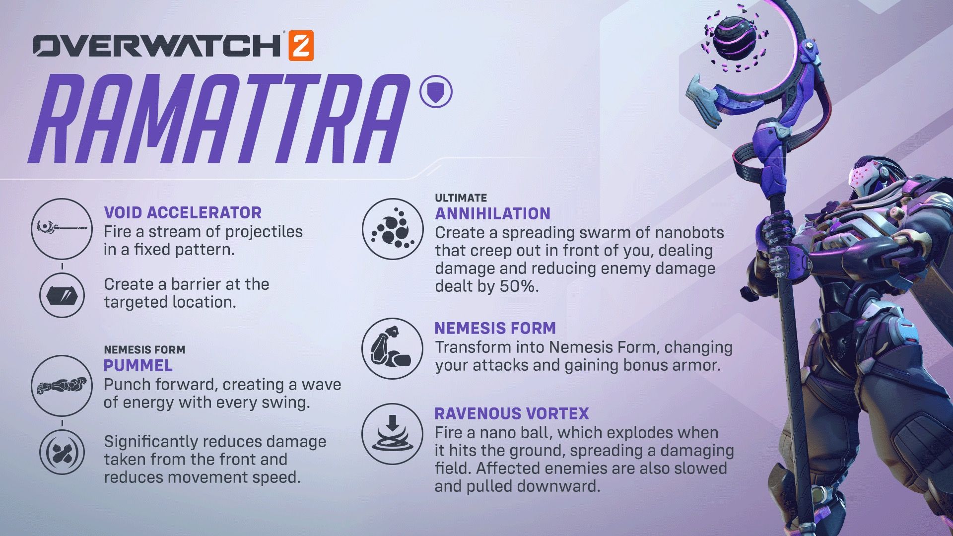 Ramattra, new Overwatch hero abilities have been revealed by the official Overwatch Twitter account's tweet