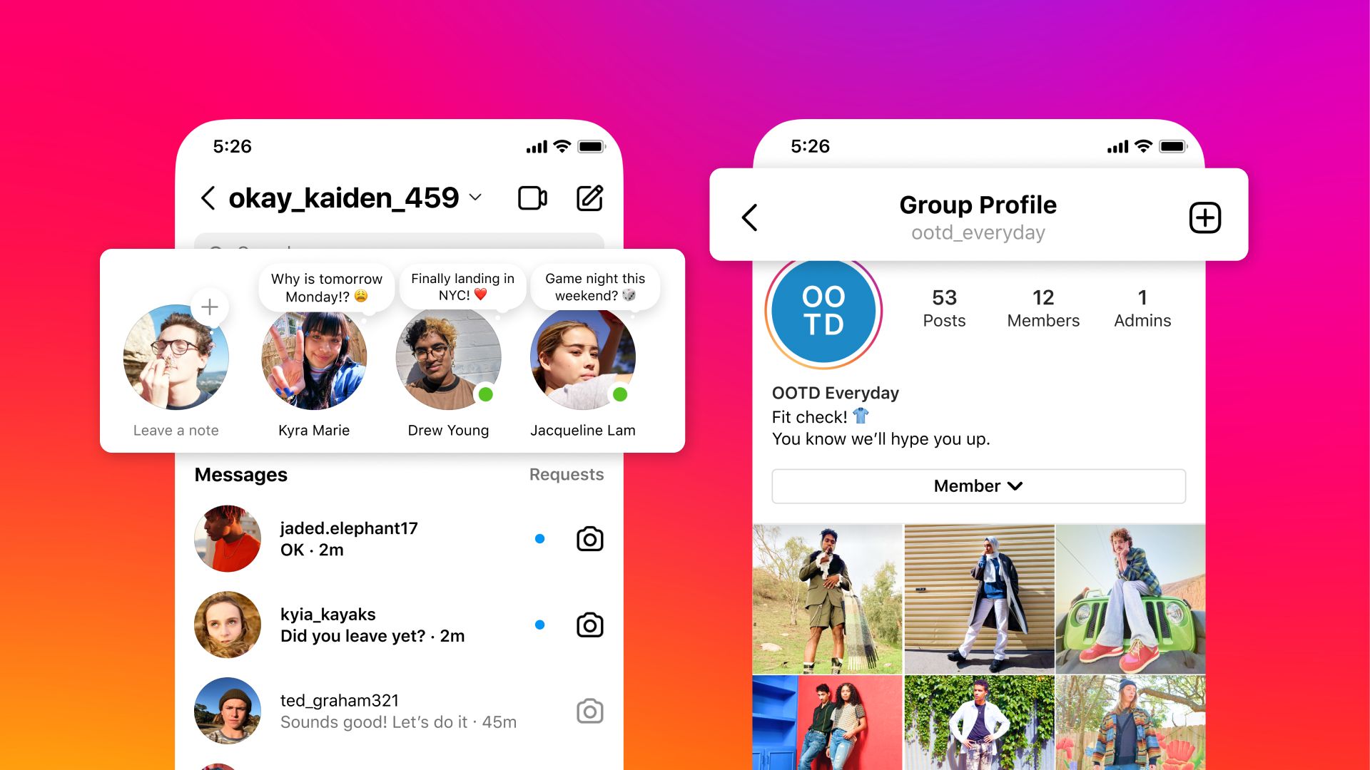 Notes feature really reminds people of the times of MSN and AOL Instant Messaging with AIM away messages Instagram. Instagram launched a new Notes feature...