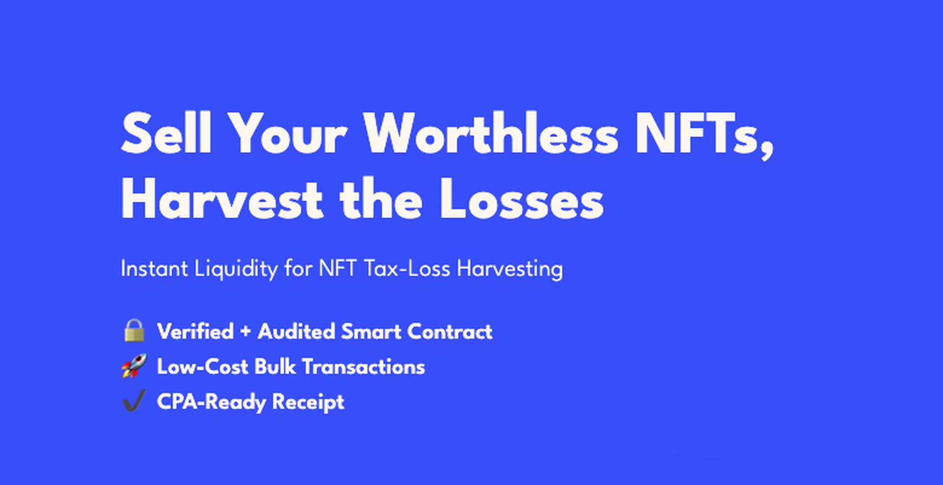 Investors who purchased NFTs that are currently practically worthless may now get tax write-offs thanks to a new business called Unsellable NFT, which offers...