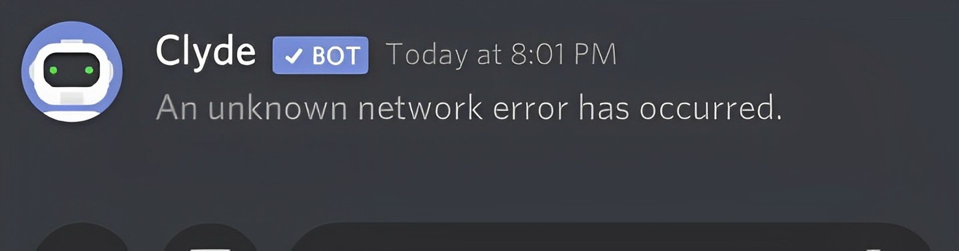 Discord unknown network error